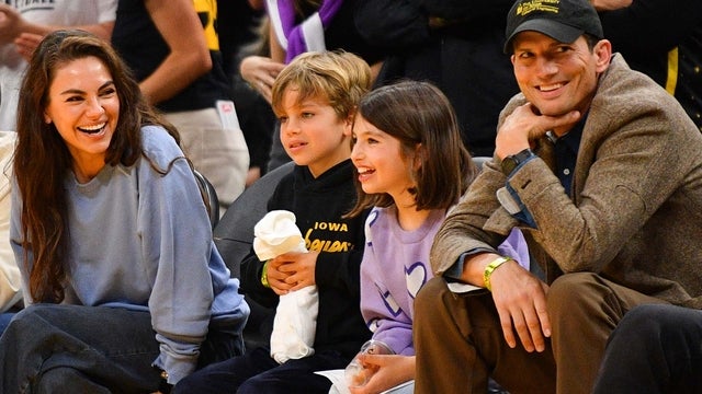Mila Kunis and Ashton Kutcher's Lookalike Kids Make RARE Appearance at WNBA Game