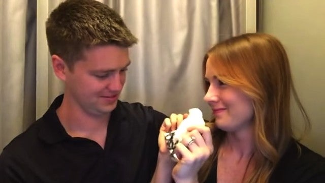 Wifes Surprise Photobooth Pregnancy Announcement Ends With Husband In Tears Entertainment Tonight 