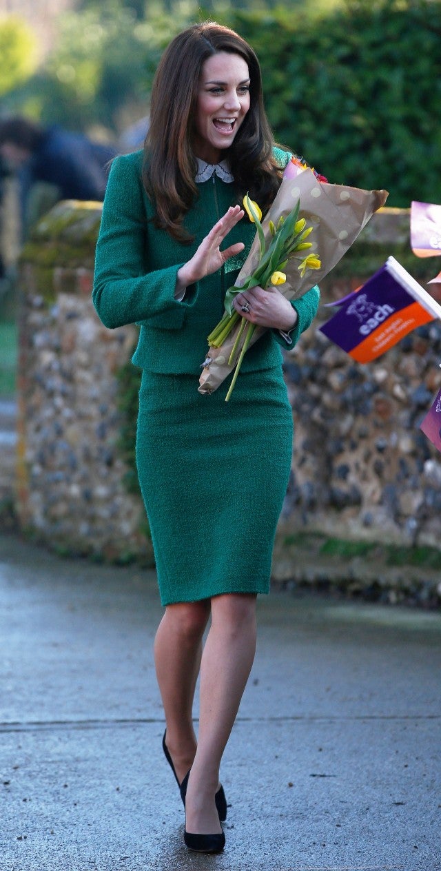 Kate Middleton, Clad in Emerald Green, Is All Smiles While Visiting a ...