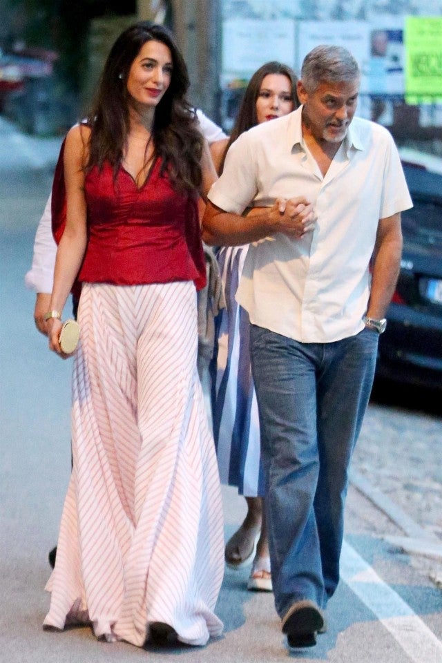 and Amal Clooney Show Adorable PDA on Date Night in