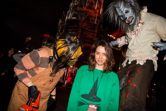 Aubrey Plaza at Halloween Horror Nights