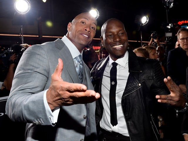 Dwayne Johnson Tyrese Gibson Fast 7