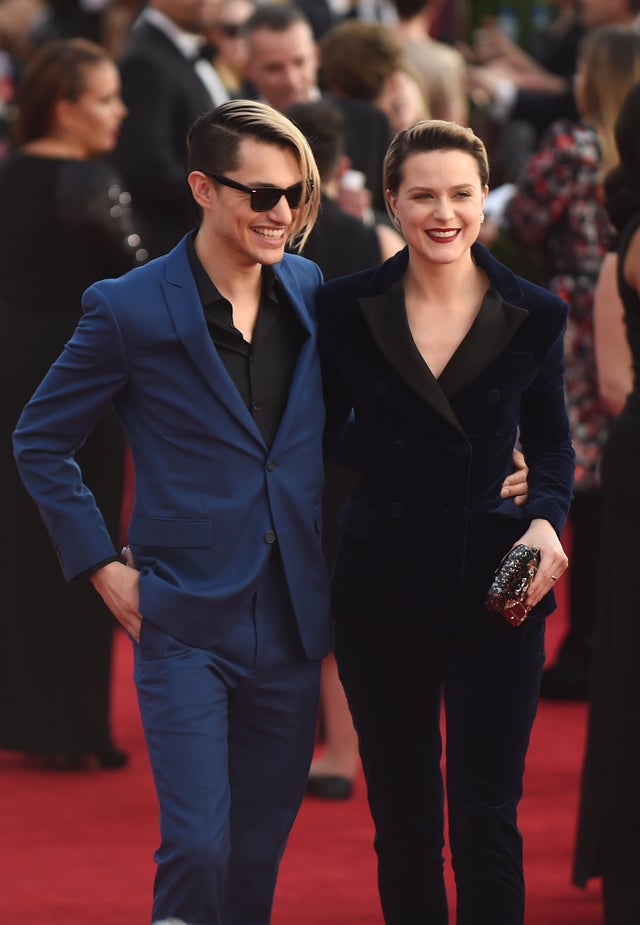 Zach Villa and Evan Rachel Wood at 23rd Annual Screen Actors Guild Awards