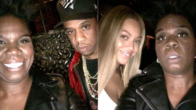 Beyonce, JAY-Z, Leslie Jones selfies