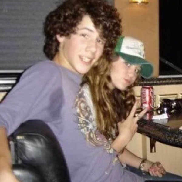 Nick Jonas and Miley Cyrus tbt