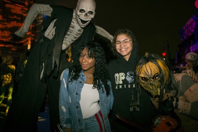 Normani Kordei and Zendaya at Halloween Horror Nights