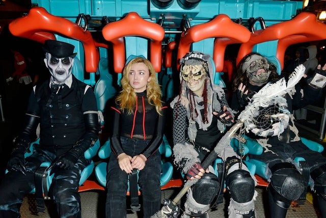 Peyton List at Knott's Scary Farm