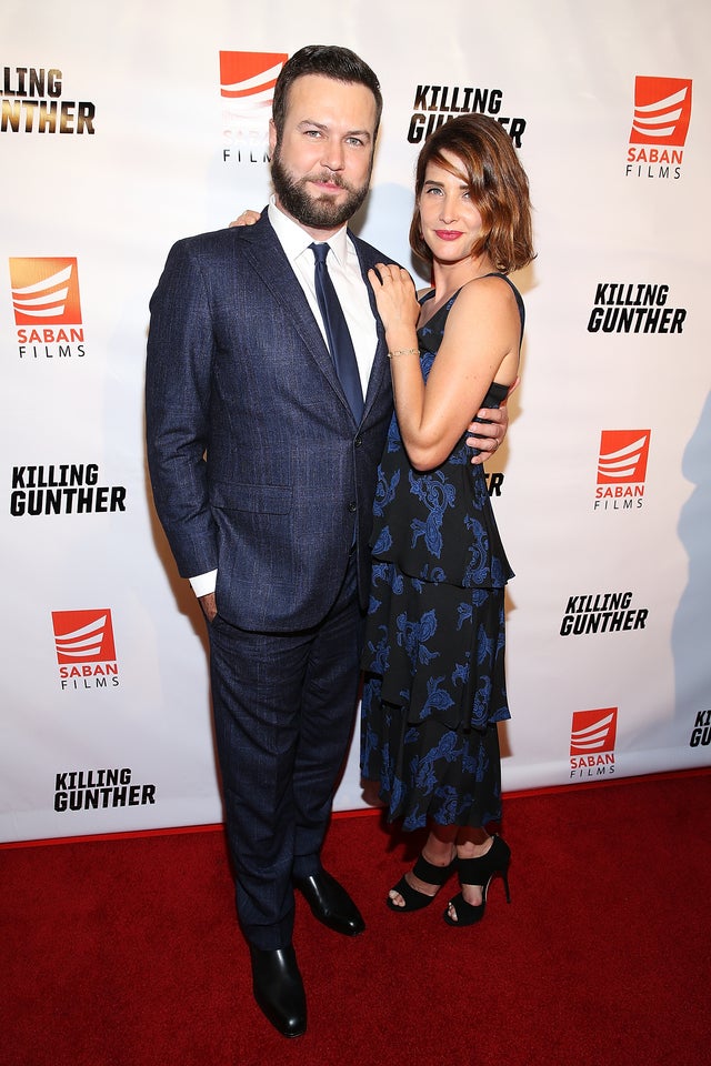 Taran Killam and Cobie Smulders attend the KILLING GUNTHER premiere