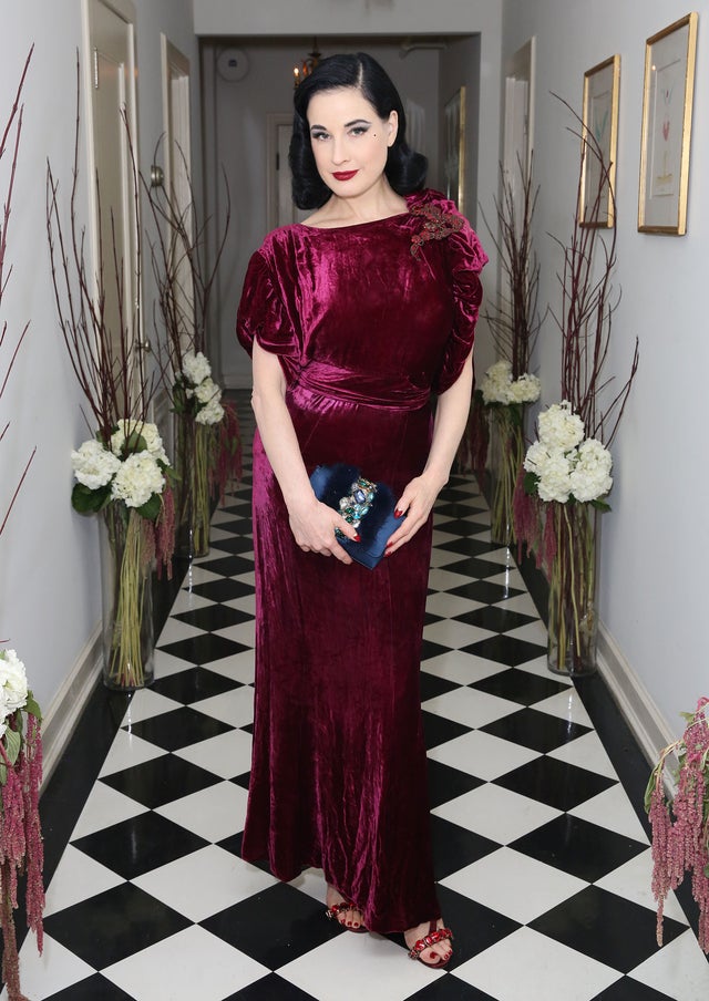 Dita Von Teese at Olgana Paris Cocktail Party