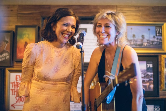 Maggie Gyllenhaal and Martha Wainwright at Sundance 2018