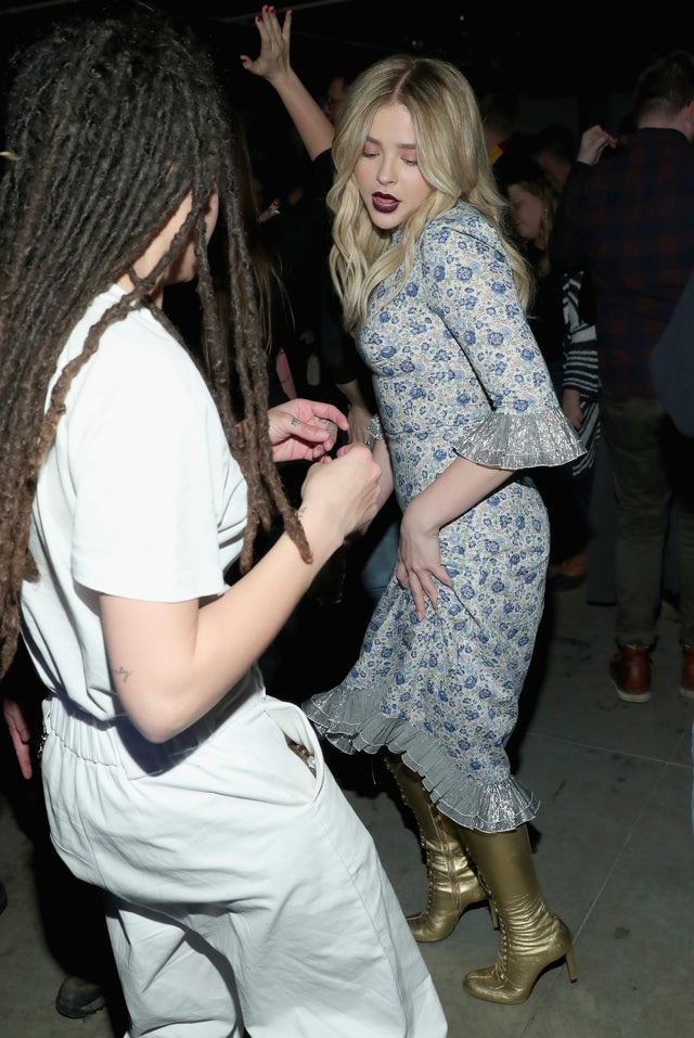 Sasha Lane and Chloe Grace Moretz at Sundance 2018