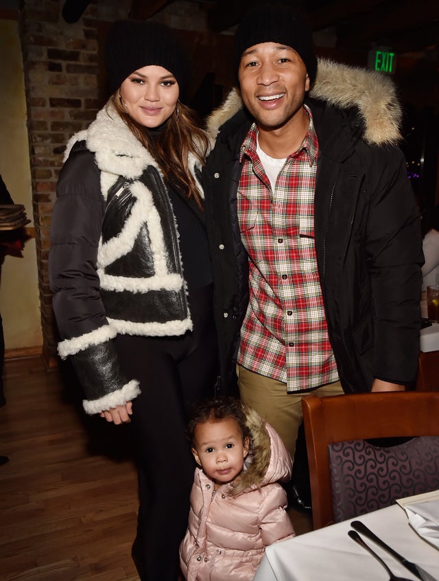 Chrissy Teigen, John Legend and Luna at Sundance 2018