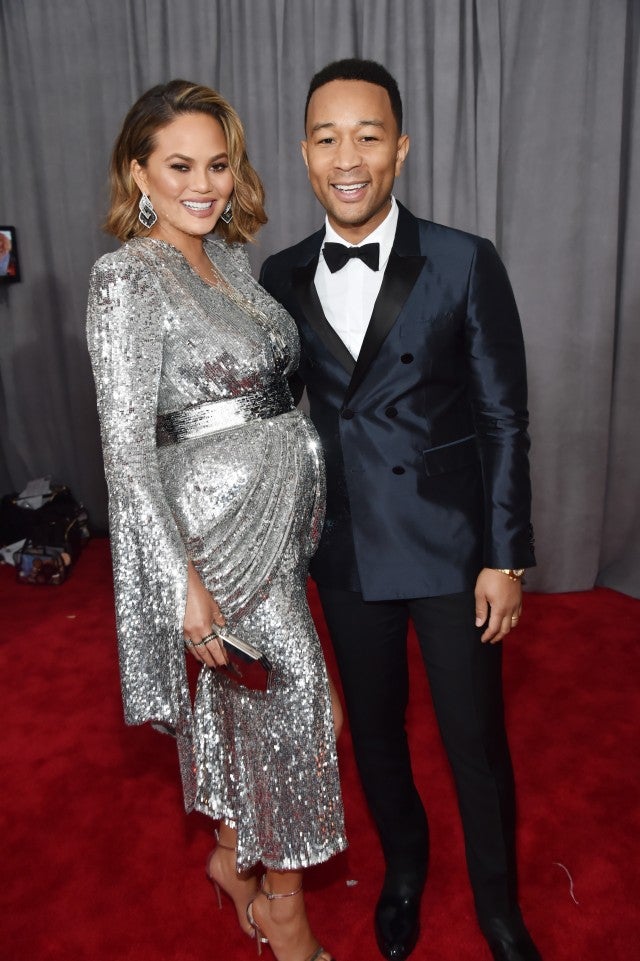 JOhn Legend and Chrissy Teigen 2018 GRAMMY Awards