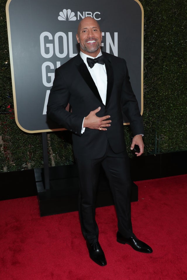 Dwayne Johnson at 2018 Golden Globes