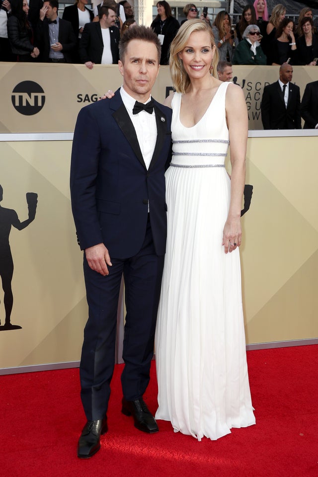 Sam Rockwell and Leslie Bibb at 2018 SAG Awards