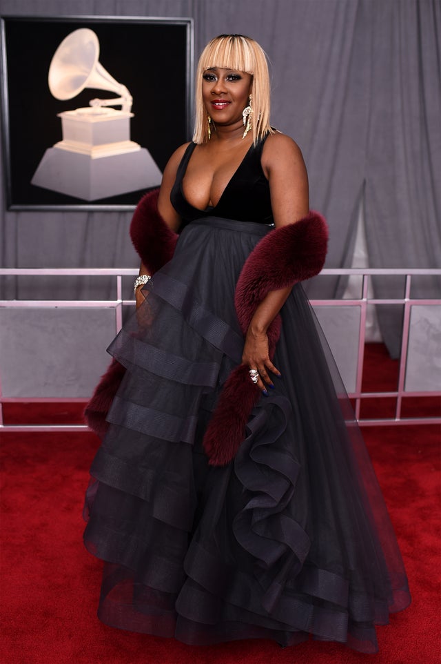 Le'Andria Johnson at 2018 GRAMMYs