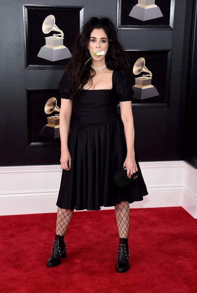 Sarah Silverman at 2018 GRAMMYs