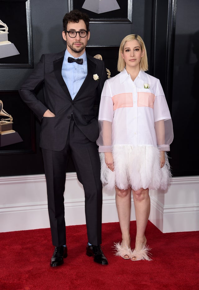 Jack and Rachel Antonoff at 2018 GRAMMYs