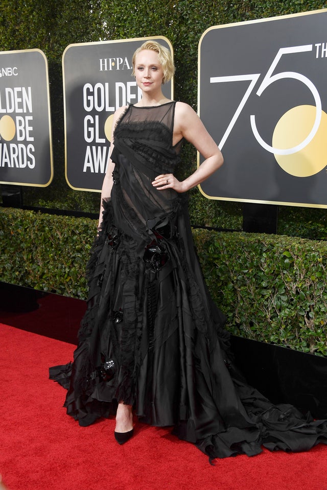 Gwendoline Christie at 2018 Golden Globes