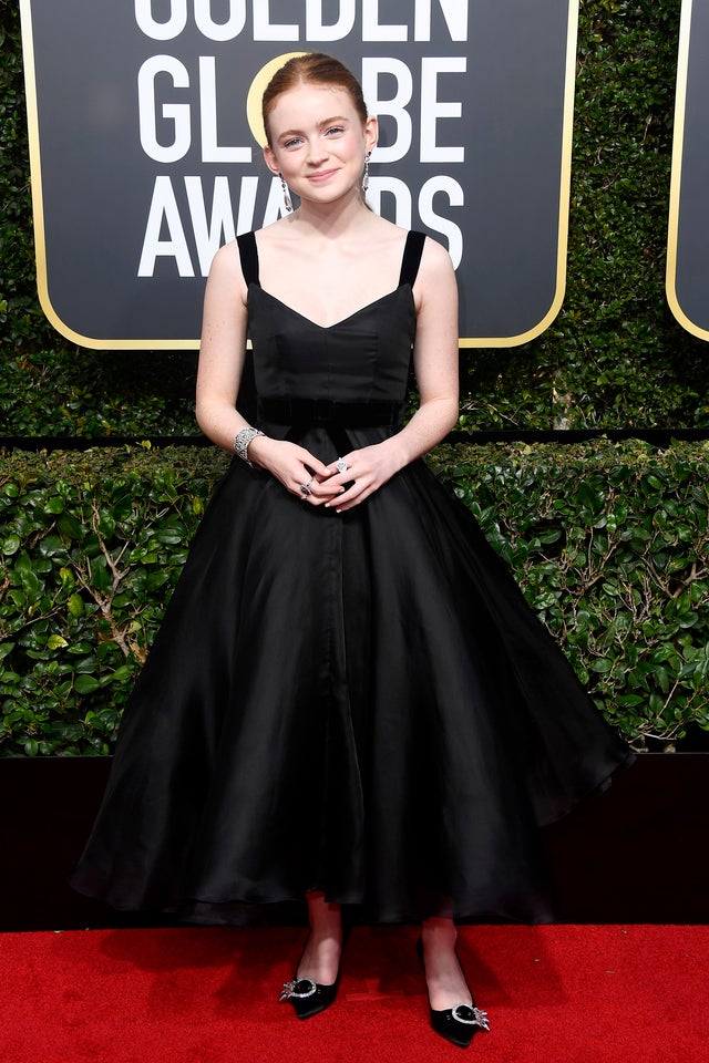 Sadie Sink at 2018 Golden Globes