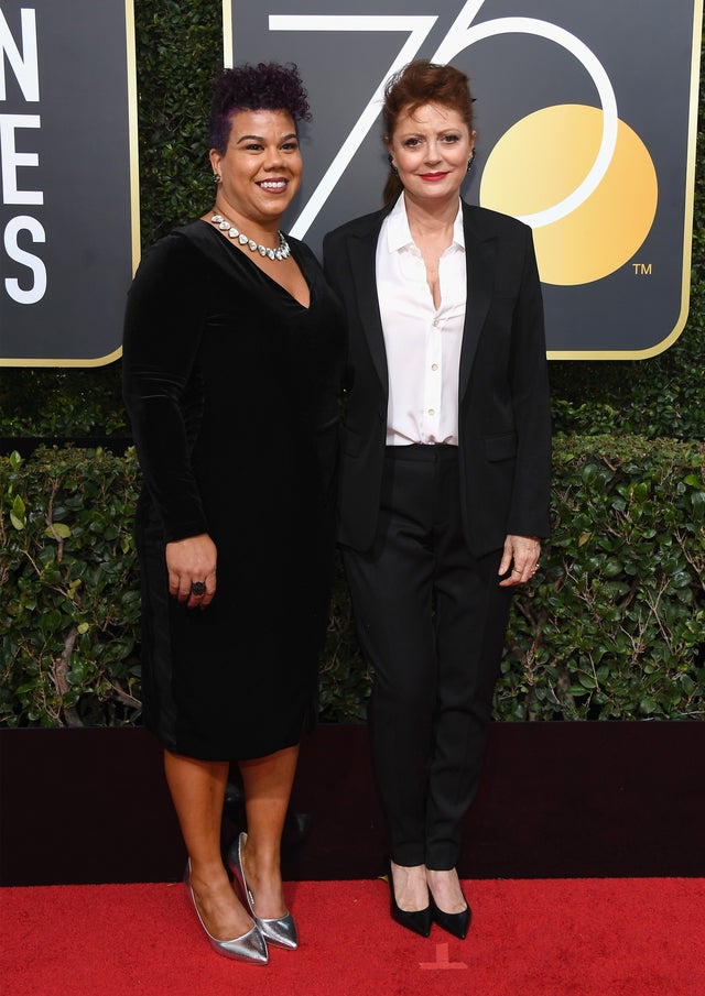 Susan Sarandon at 2018 Golden Globes