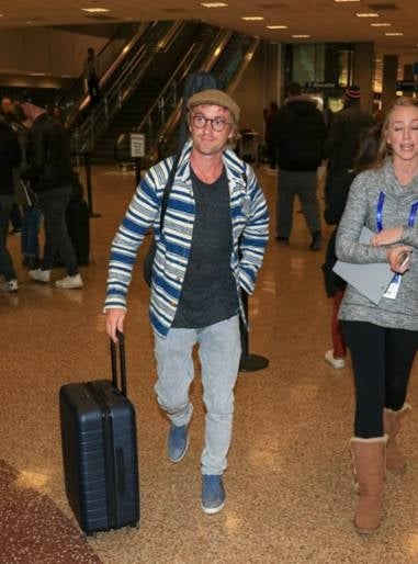 Tom Felton lands in Salt Lake City