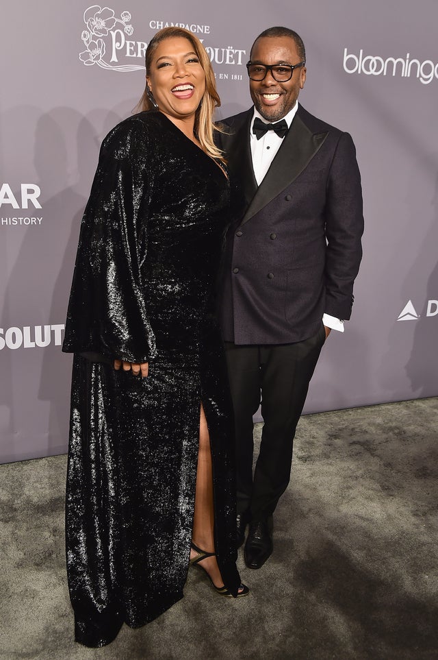 Queen Latifah and Lee Daniels at amfar gala