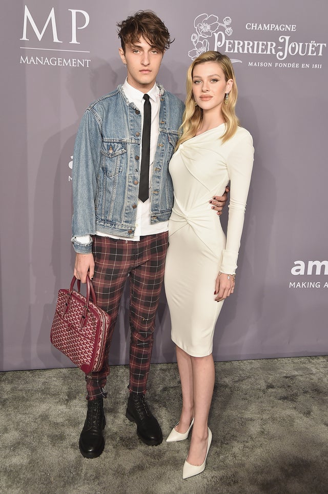 Anwar Hadid and Nicola Peltz at amfar gala