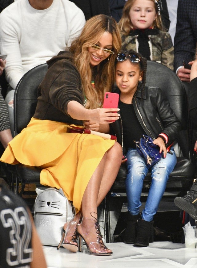 Beyonce and Blue Ivy Take Sweet Selfies at NBA All-Star Game | wzzm13.com