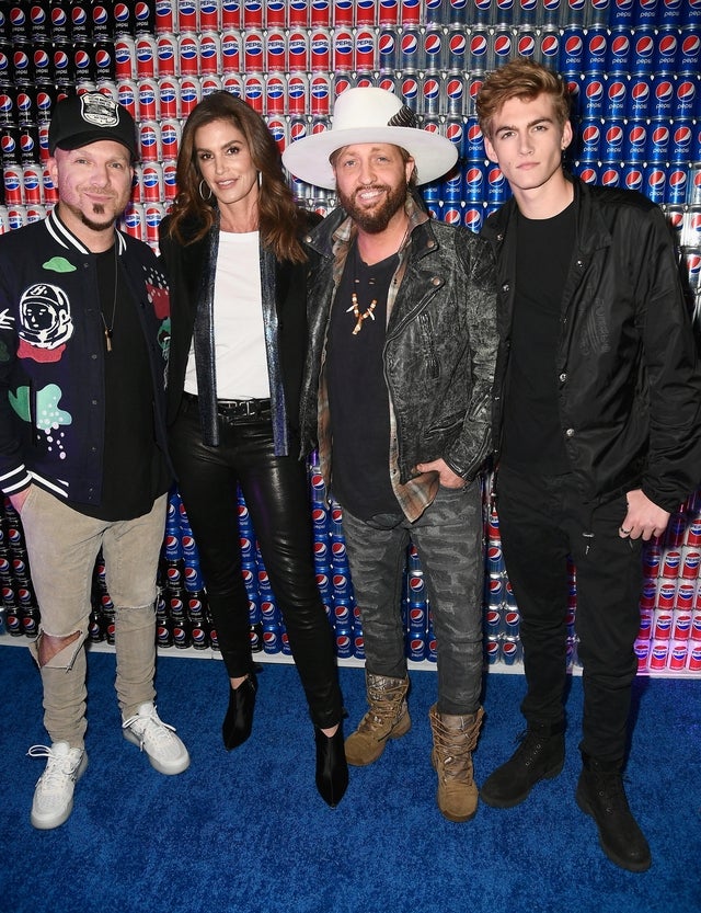 LOCASh and cindy crawford - super bowl weekend