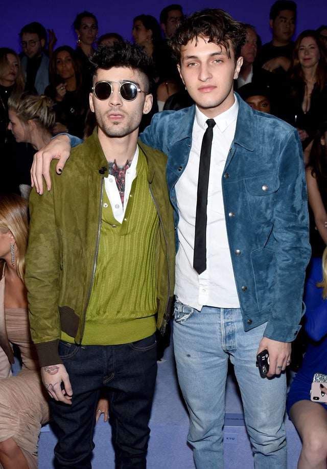  Zayn Malik and Anwar Hadid Tom Ford show