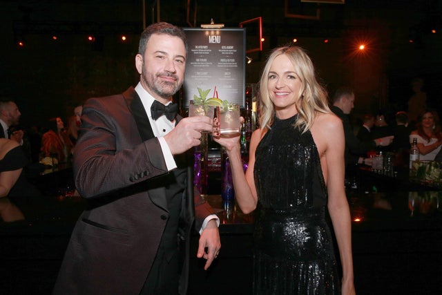 Jimmy Kimmel and Molly McNearney at Oscars afterparty