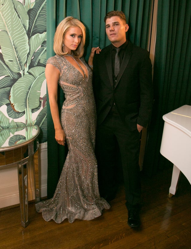 Paris Hilton and Chris Zylka at the Treats! annual Oscars party