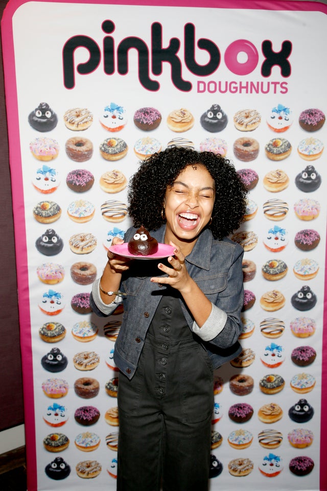 Yara Shahidi at pre-oscar lounge