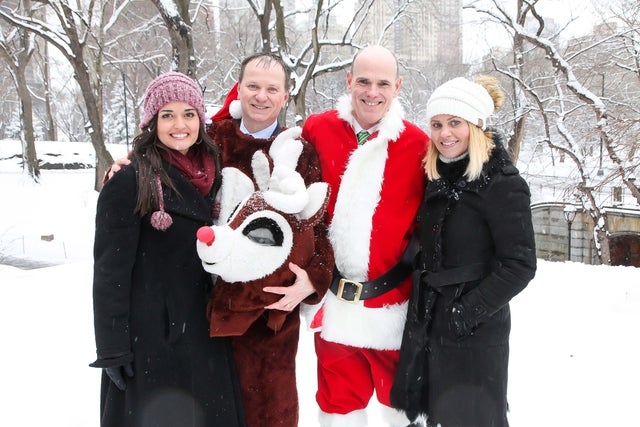 Danica McKellar, Ed Georger, Bill Abbott and Candace Cameron Bure in NYC on Mar. 21