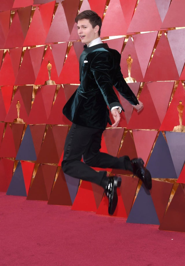 Ansel Elgort at 2018 Oscars