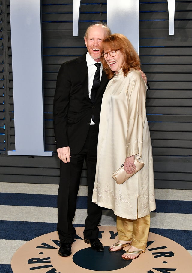 Ron Howard and wife at VF party