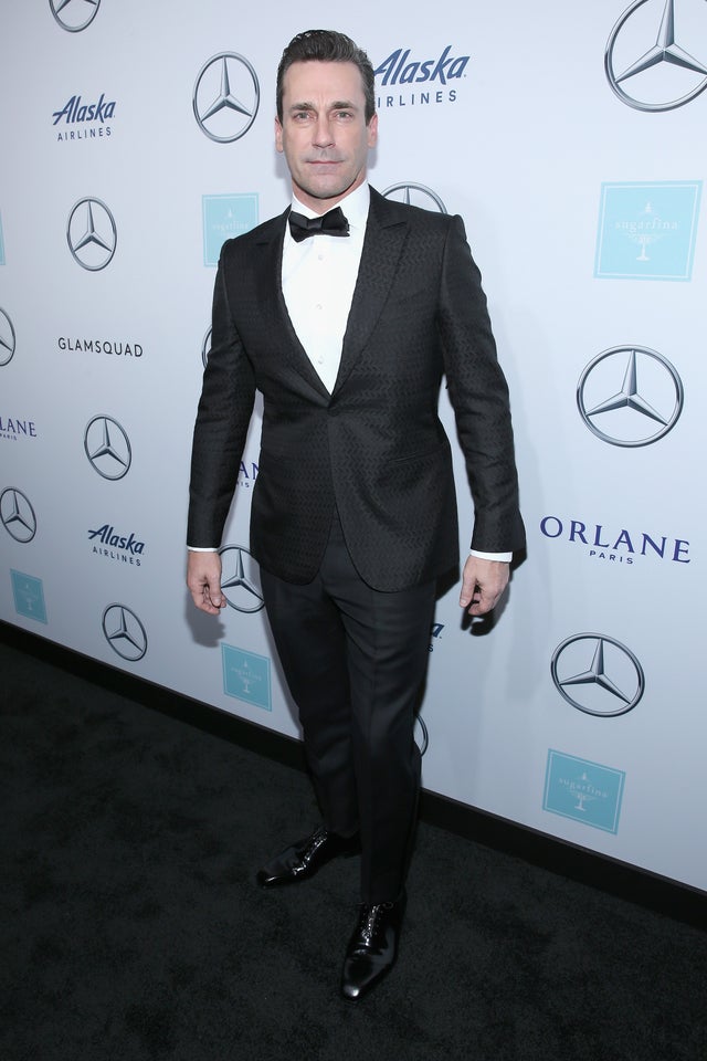 Jon Hamm at mercedes benz viewing party