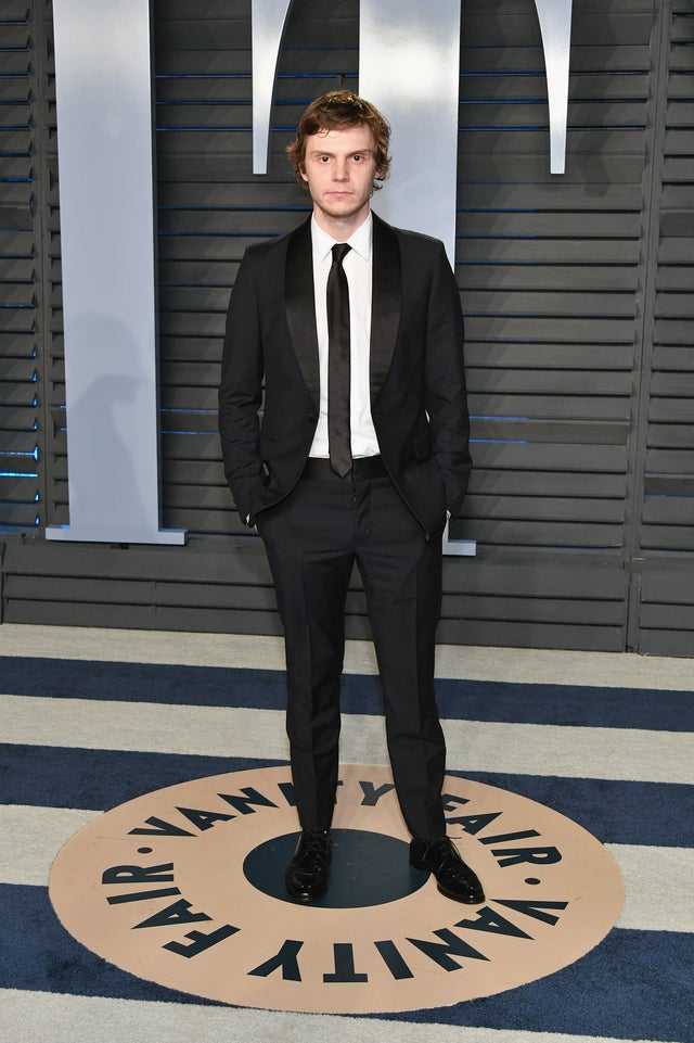 Evan Peters at vf party