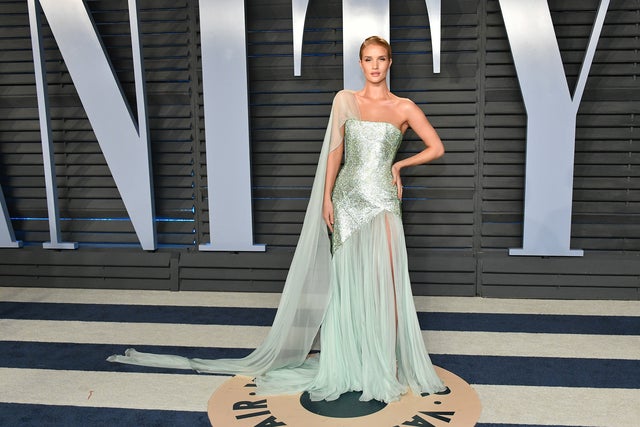 Rosie Huntington-Whiteley at the 2018 Vanity Fair Oscar Party