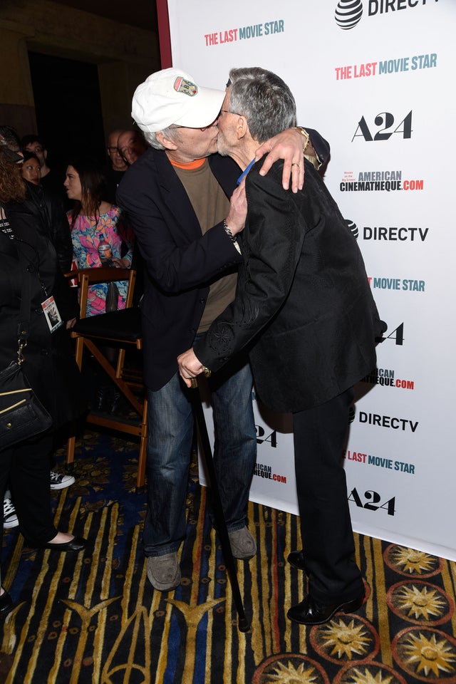 Chevy Chase and Burt Reynolds at the Last Movie Star premiere