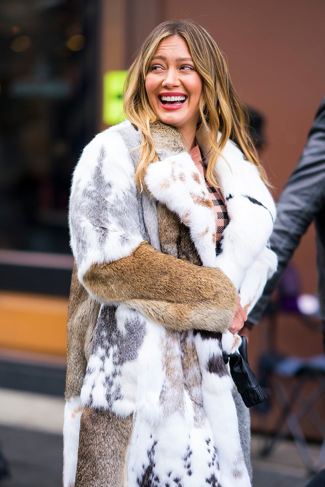 Hilary Duff filming Younger in NYC