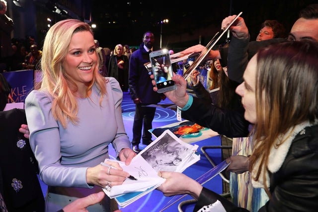 Reese Witherspoon at the European premiere of 'A Wrinkle In Time'