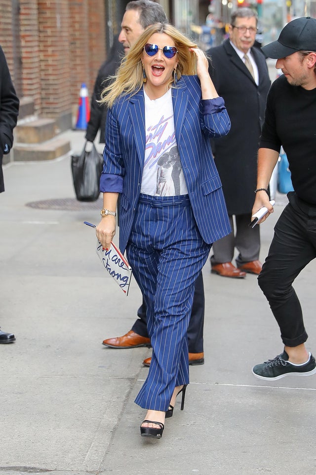 Drew Barrymore at Late Show