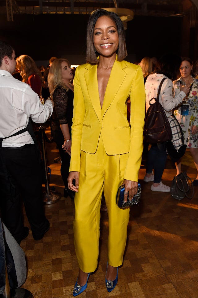Naomie Harris in yellow suit