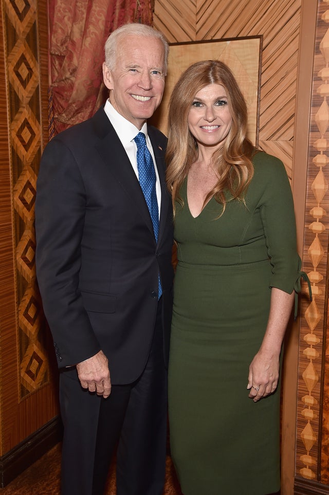 Joe Biden and Connie Britton