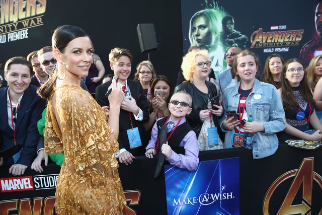 Evangeline Lilly at Avengers Infinity War premiere