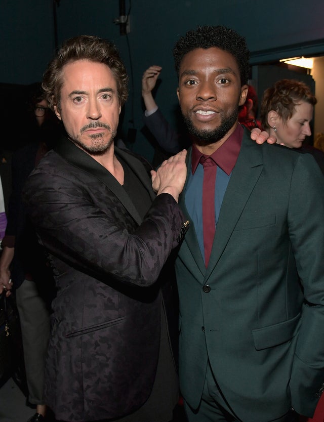 Robert Downey Jr. and Chadwick Boseman