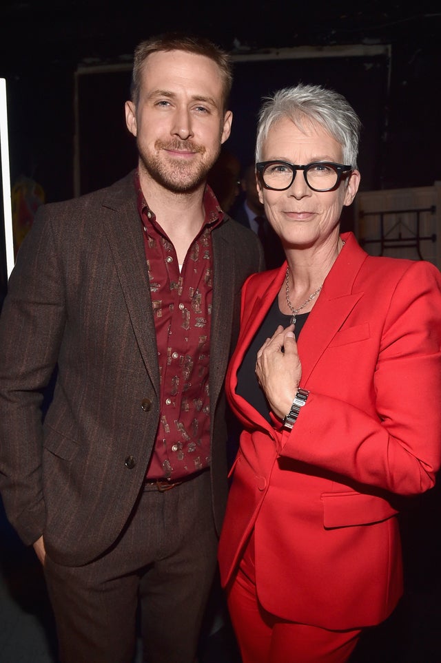 Ryan Gosling and Jamie Lee Curtis at Cinema Con 2018