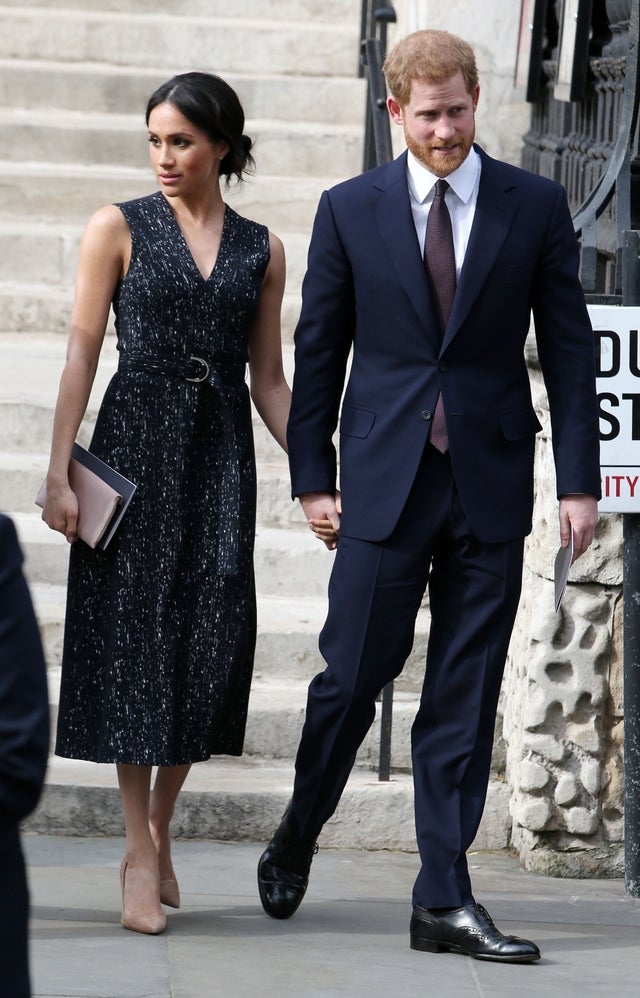 Meghan Markle and Prince Harry at Stephen Lawrence Memorial